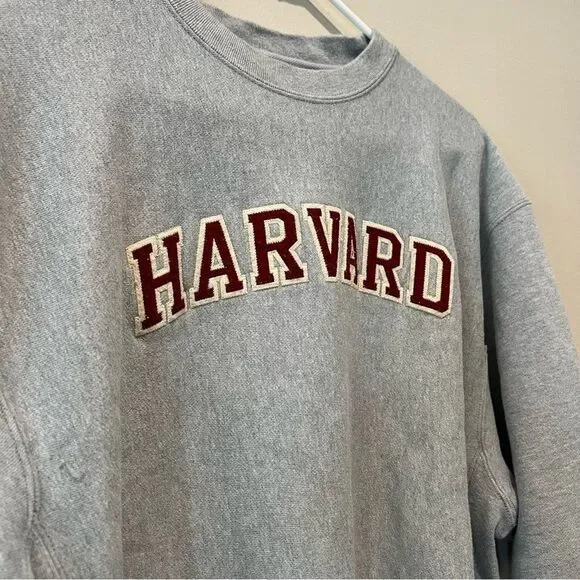 Champion Vintage Reverse Weave Harvard University Crewneck Size L